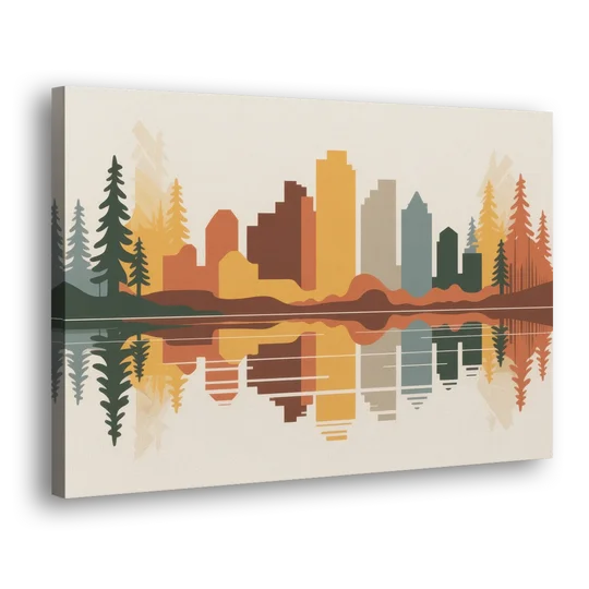 Jasper Autumn Colors - Canvas Wall Art - Side