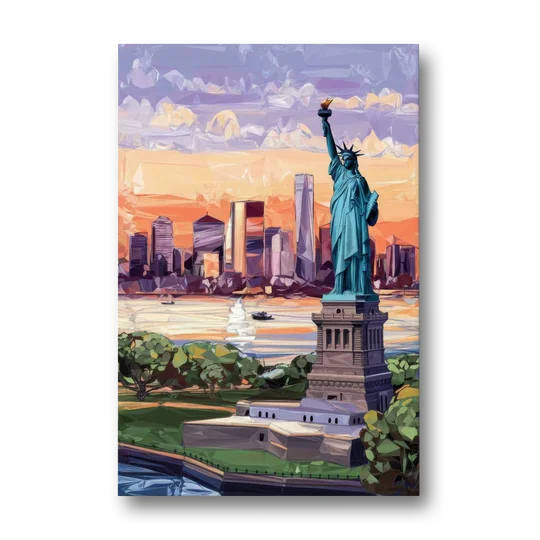 Jersey City Liberty State Park - Canvas Wall Art - Front