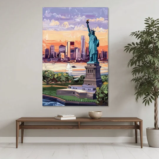 Jersey City Liberty State Park - Canvas Wall Art - Coffee Table - 40x60