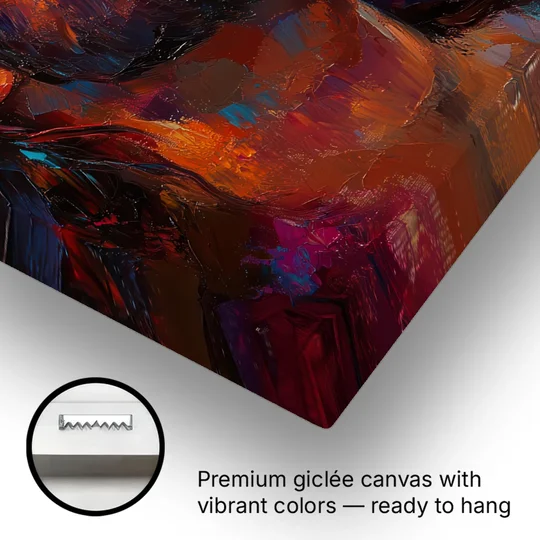 Jesus in Light Christian Absctact - Canvas Wall Art - Gallery Wrap Corner