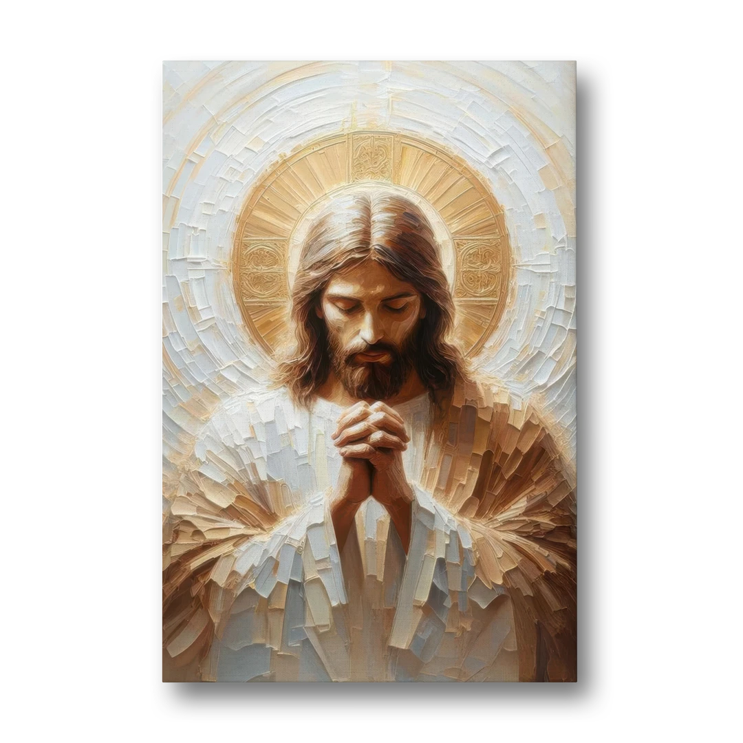 Jesus Praying - Canvas Wall Art - Front
