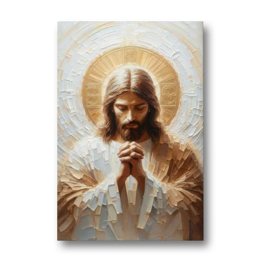 Jesus Praying - Canvas Wall Art - Front