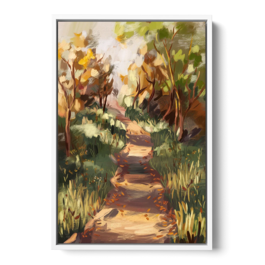 Joseph Nature Trails - White Framed Canvas Wall Art - Front