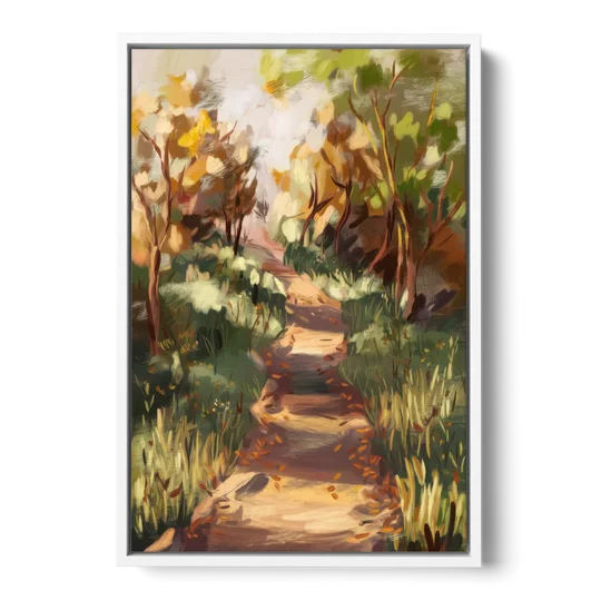 Joseph Nature Trails - White Framed Canvas Wall Art - Front