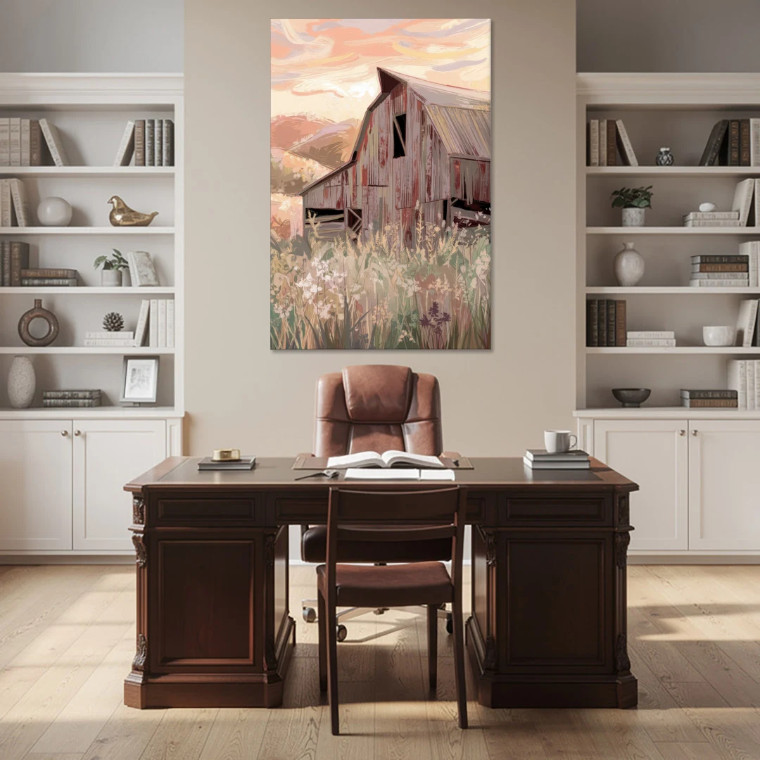 Joseph Rustic Charm - Canvas Wall Art - Office - 40x60