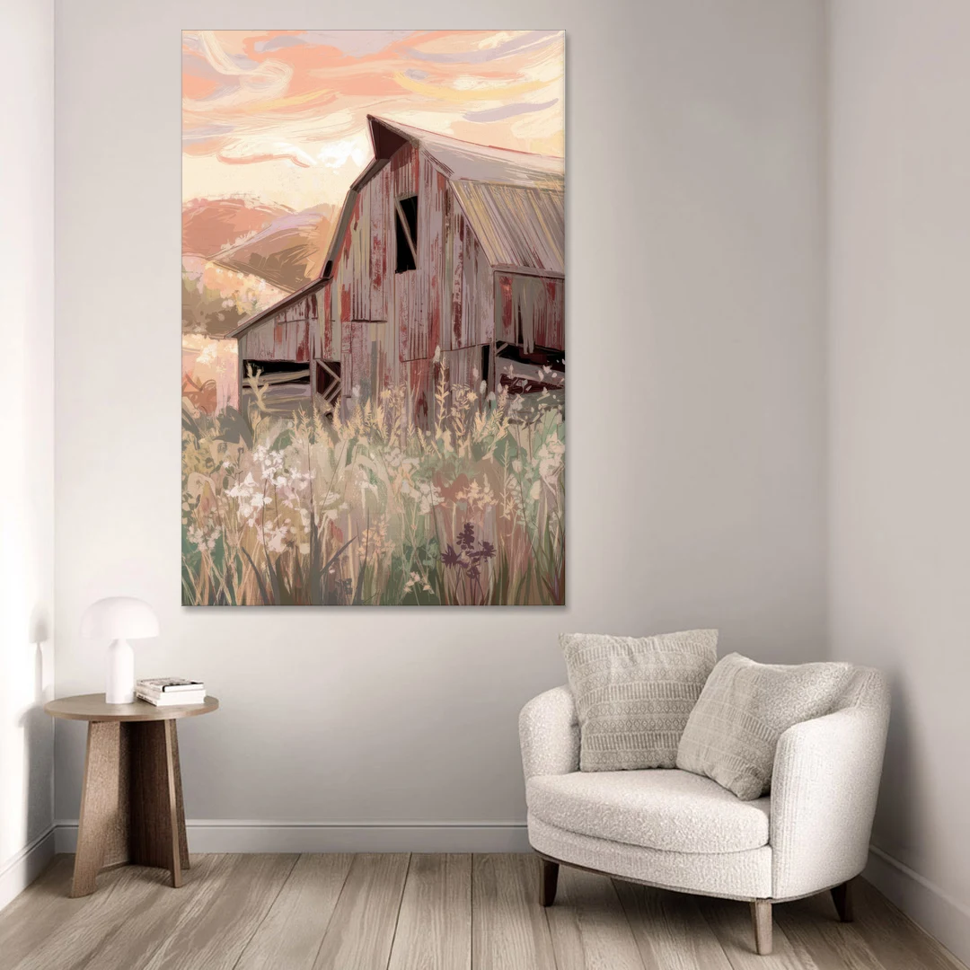 Joseph Rustic Charm - Canvas Wall Art - Sofa - 40x60