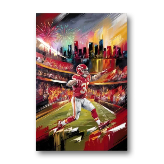 Kansas City Chiefs Game Day - Canvas Wall Art - Front