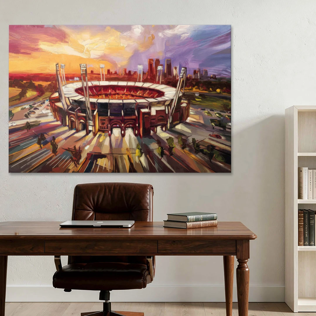 Kansas City Chiefs Stadium - Canvas Wall Art - Office - 60x40