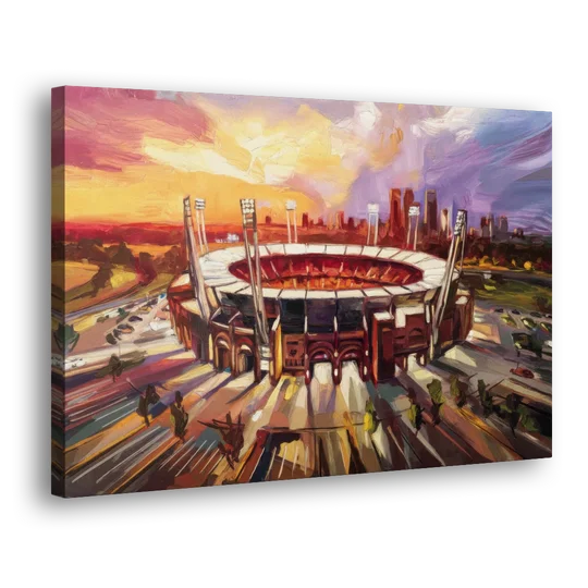 Kansas City Chiefs Stadium - Canvas Wall Art - Side
