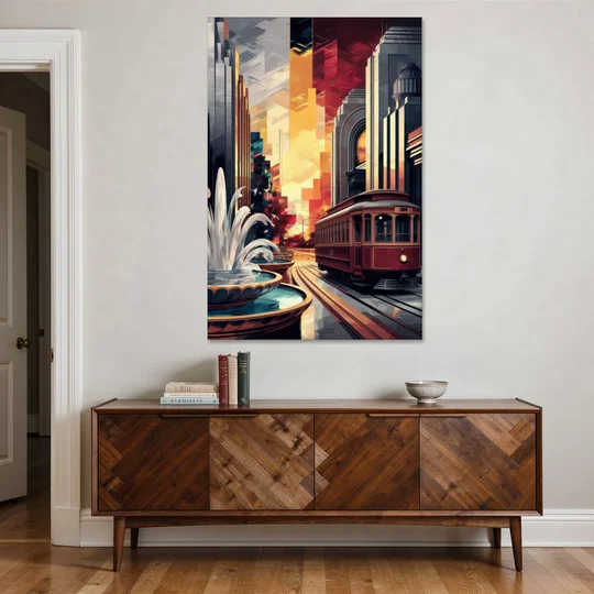 Kansas City Cultural Icons - Canvas Wall Art - Coffee Table - 40x60