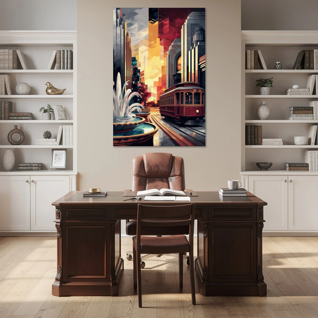 Kansas City Cultural Icons - Canvas Wall Art - Office - 40x60