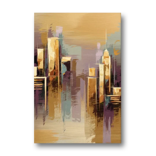 Kansas City Downtown Panorama - Canvas Wall Art - Front