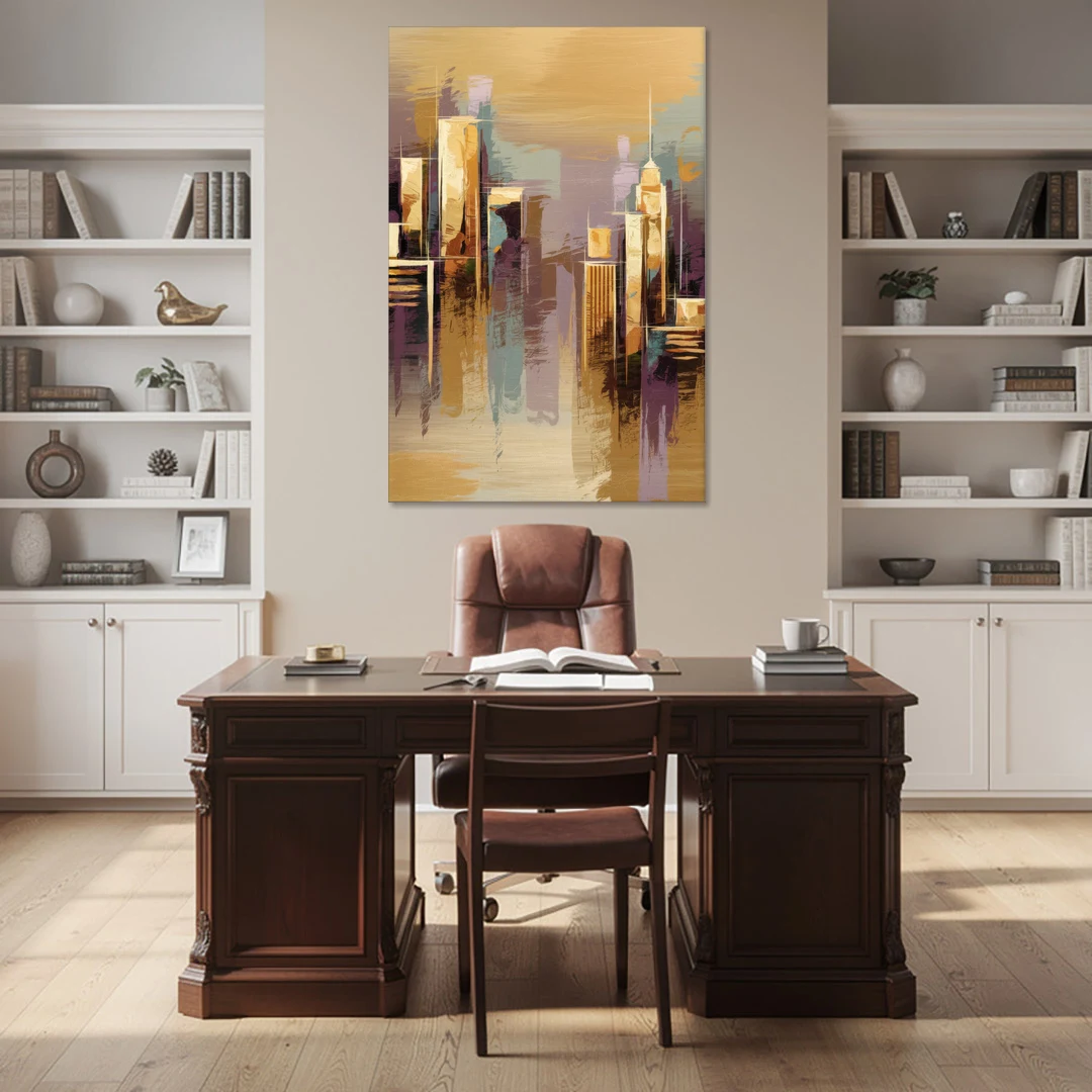Kansas City Downtown Panorama - Canvas Wall Art - Office - 40x60