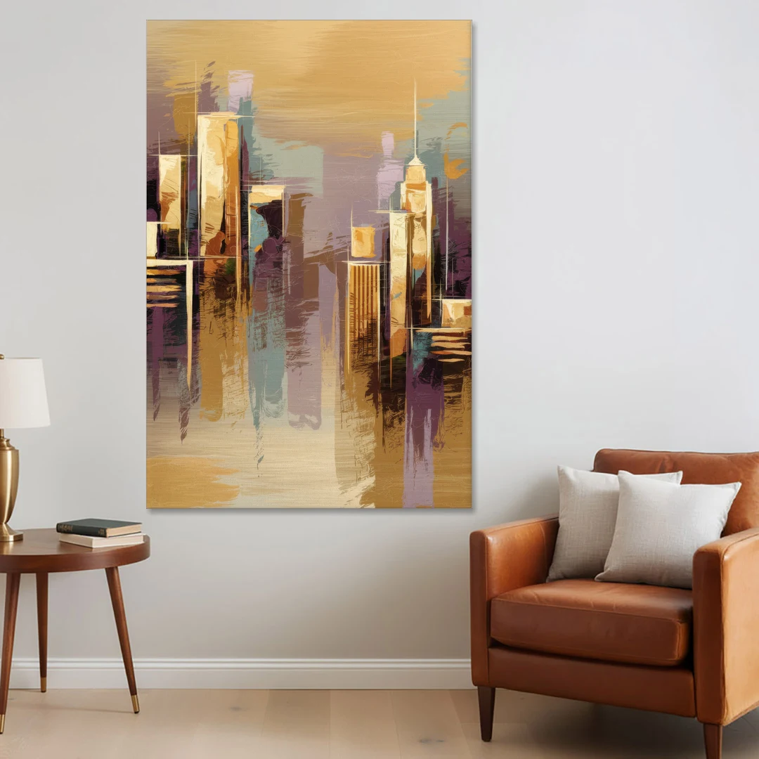 Kansas City Downtown Panorama - Canvas Wall Art - Sofa - 40x60