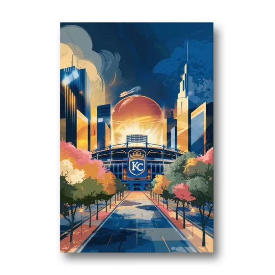 Kansas City Royals Championship - Canvas Wall Art - Front