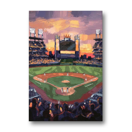 Kansas City Royals Stadium View - Canvas Wall Art - Front