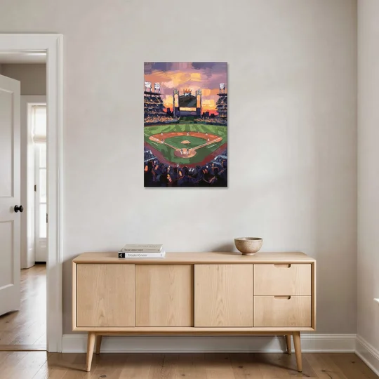 Kansas City Royals Stadium View - Canvas Wall Art - Coffee Table - 24x36