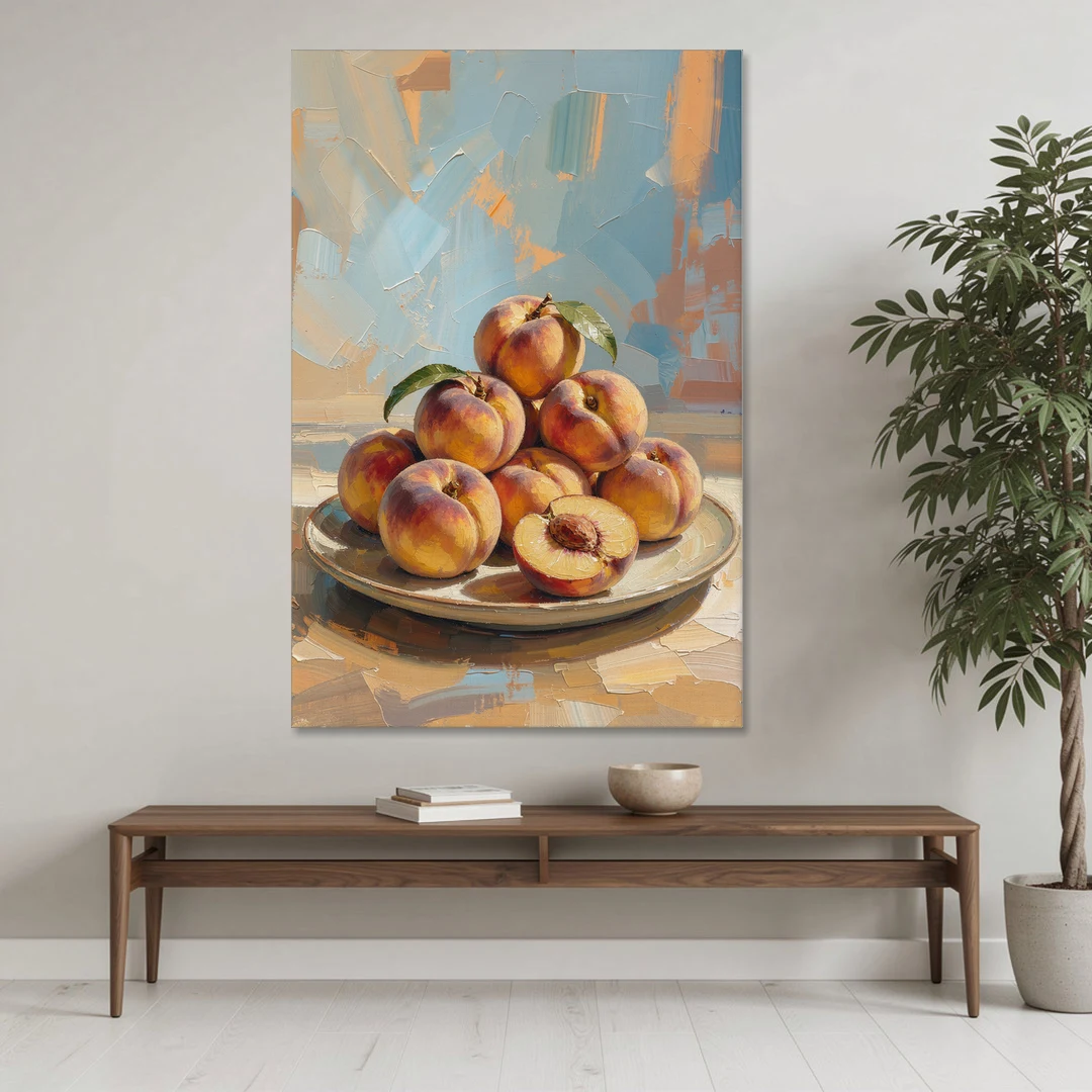 Kitchen Paintings Sunlit Peach Pile - Canvas Wall Art - Coffee Table - 40x60