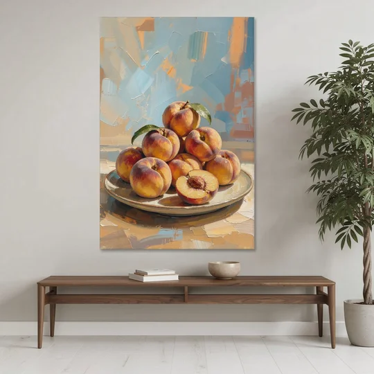 Kitchen Paintings Sunlit Peach Pile - Canvas Wall Art - Coffee Table - 40x60