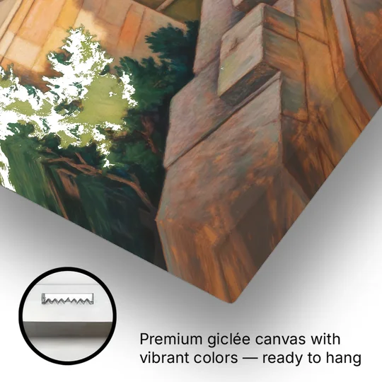 Knossos Palace - Canvas Wall Art - Gallery Wrap Corner
