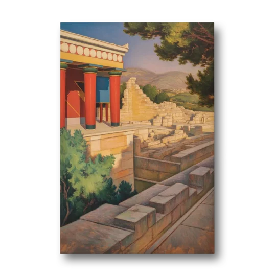 Knossos Palace - Canvas Wall Art - Front