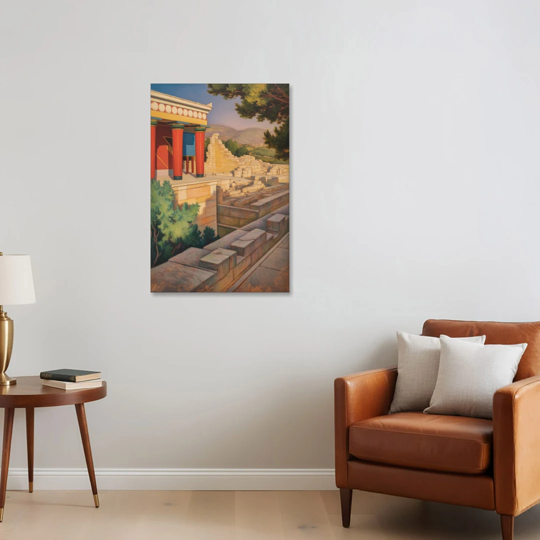 Knossos Palace - Canvas Wall Art - Sofa - 24x36