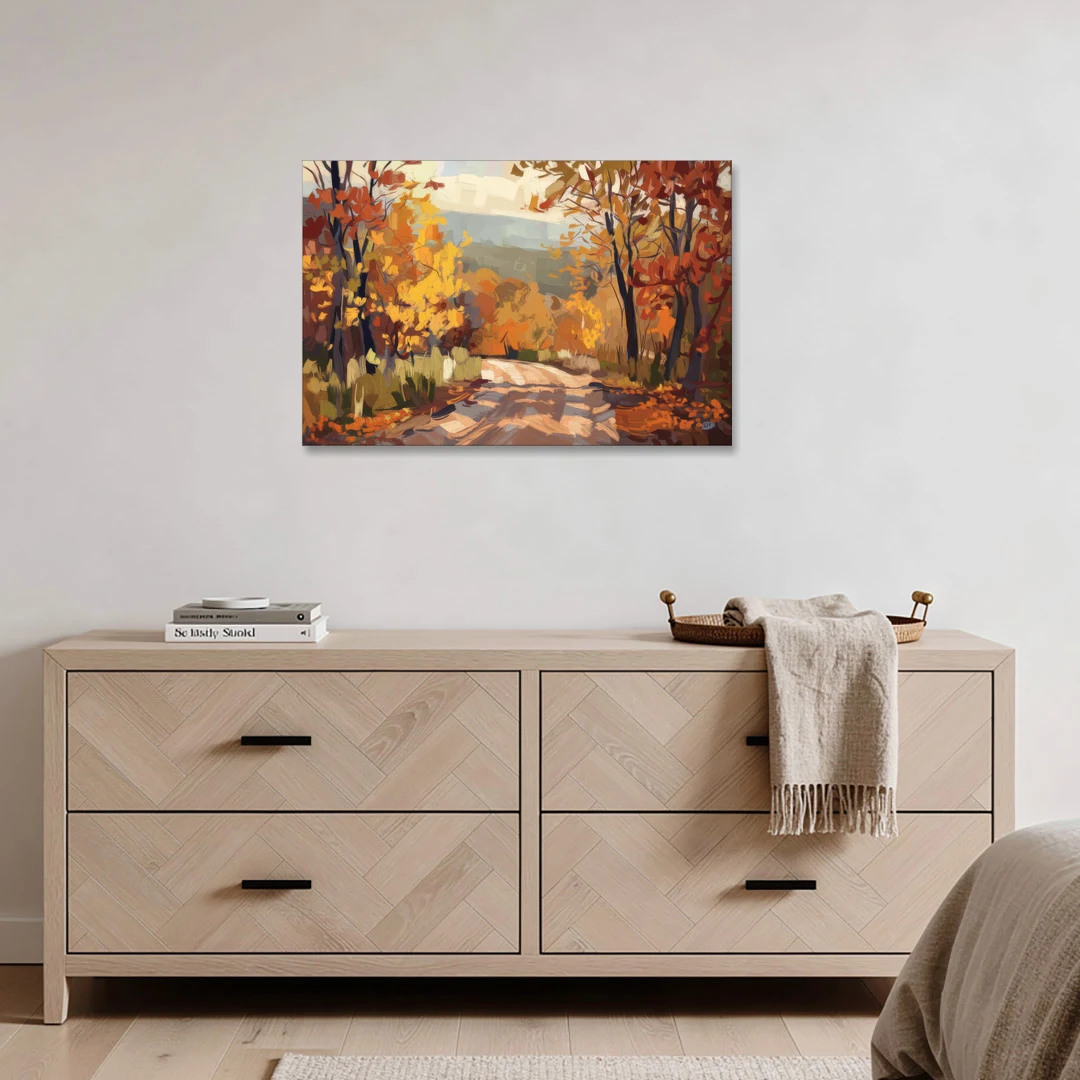 Knoxville Autumn Colors - Canvas Wall Art - Coffee Table - 36x24