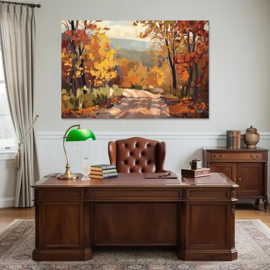 Knoxville Autumn Colors - Canvas Wall Art - Office - 60x40