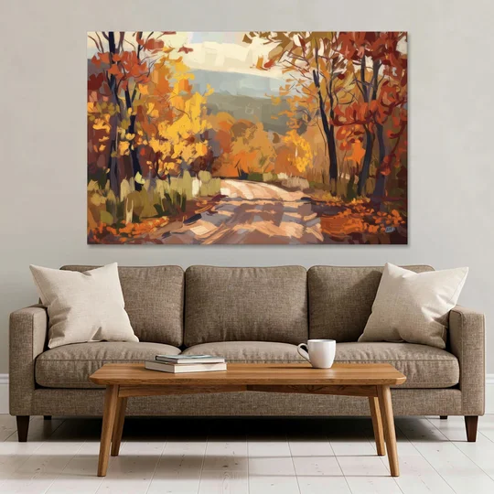 Knoxville Autumn Colors - Canvas Wall Art - Sofa - 60x40