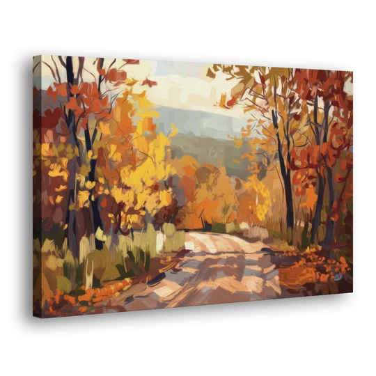 Knoxville Autumn Colors - Canvas Wall Art - Side