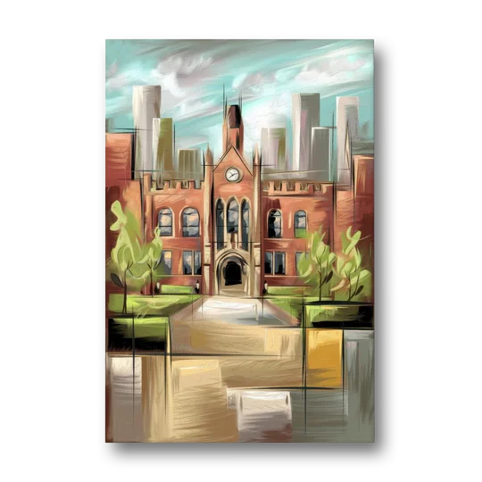 Knoxville College Spirit - Canvas Wall Art - Front