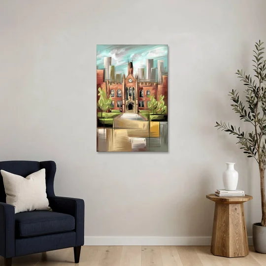 Knoxville College Spirit - Canvas Wall Art - Sofa - 24x36