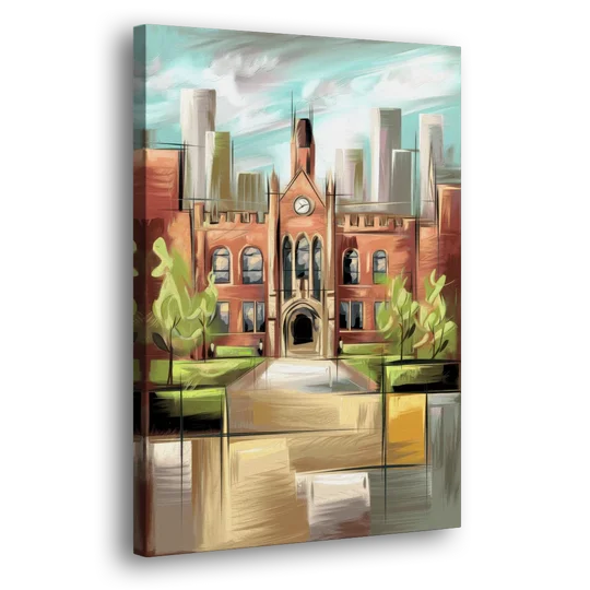 Knoxville College Spirit - Canvas Wall Art - Side