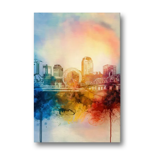 Knoxville Historic Landmarks - Canvas Wall Art - Front