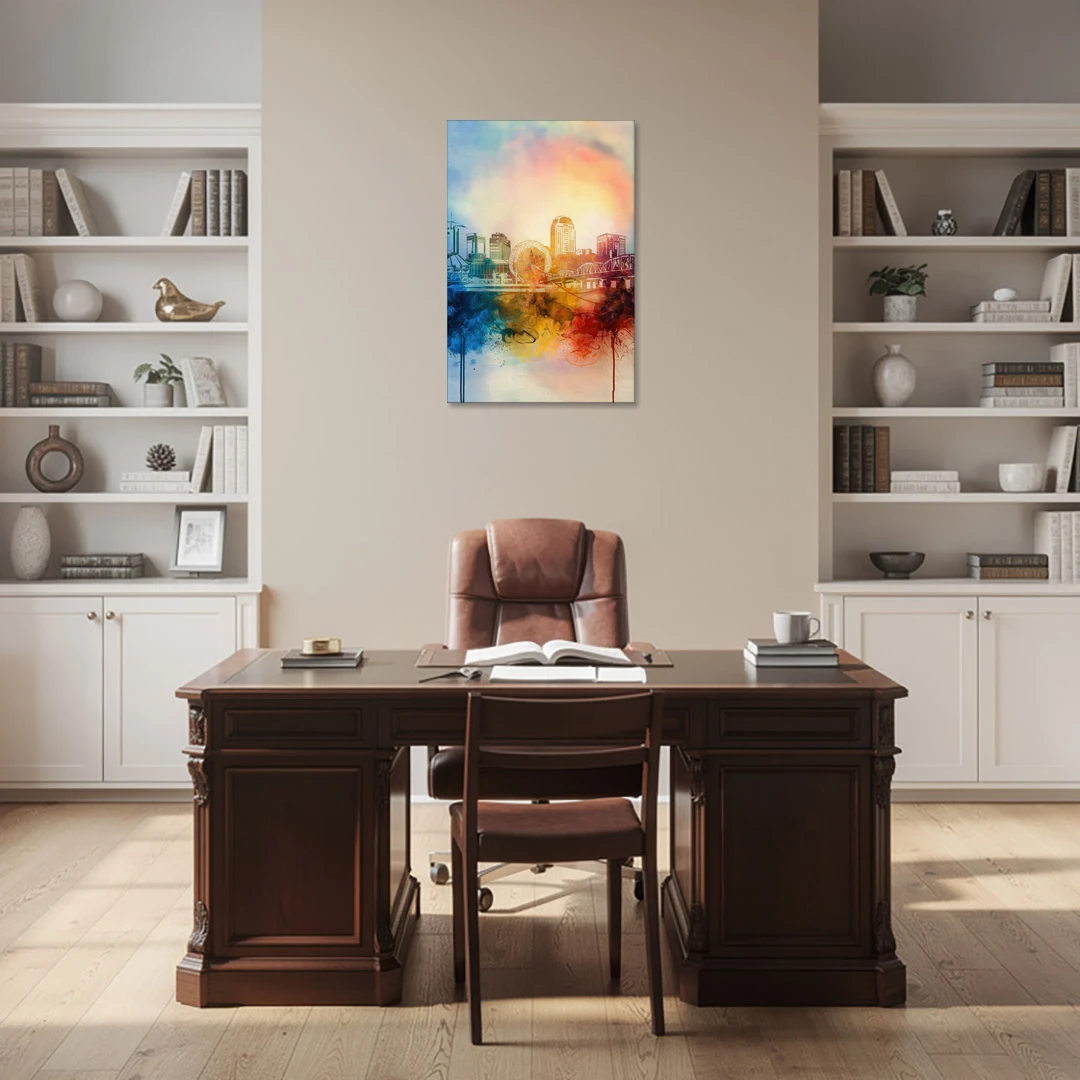 Knoxville Historic Landmarks - Canvas Wall Art - Office - 24x36