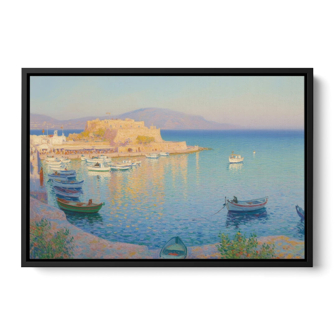 Koules Fortress - Black Framed Canvas Wall Art - Front