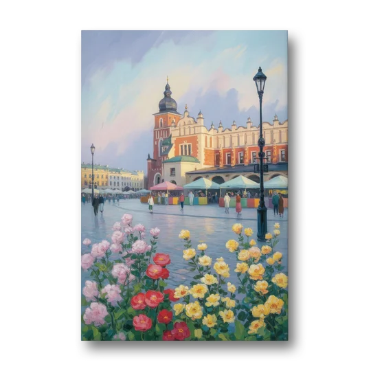 Krakow's Cloth Hall - Canvas Wall Art - Front