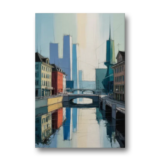 Kunsthaus Zurich Beauty - Canvas Wall Art - Front