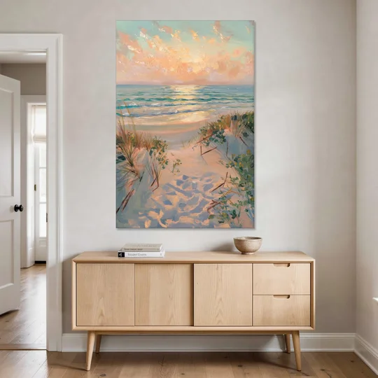 La Jolla Beachfront Serenity - Canvas Wall Art - Coffee Table - 40x60