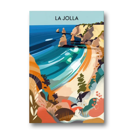 La Jolla Coastal Vibes - Canvas Wall Art - Front