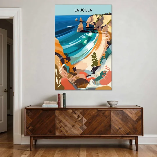 La Jolla Coastal Vibes - Canvas Wall Art - Coffee Table - 40x60
