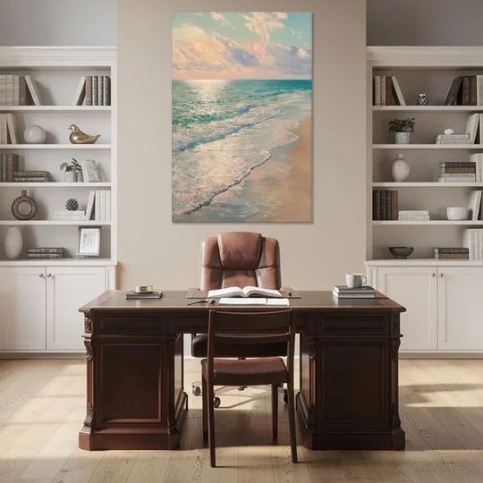 La Jolla Ocean Breeze - Canvas Wall Art - Office - 40x60