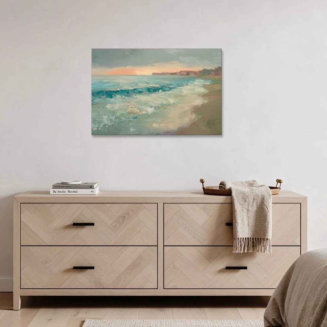 La Jolla Seaside Charm - Canvas Wall Art - Coffee Table - 36x24