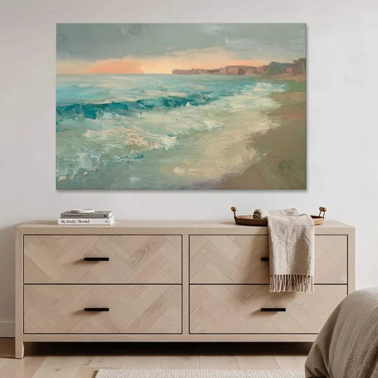 La Jolla Seaside Charm - Canvas Wall Art - Coffee Table - 60x40