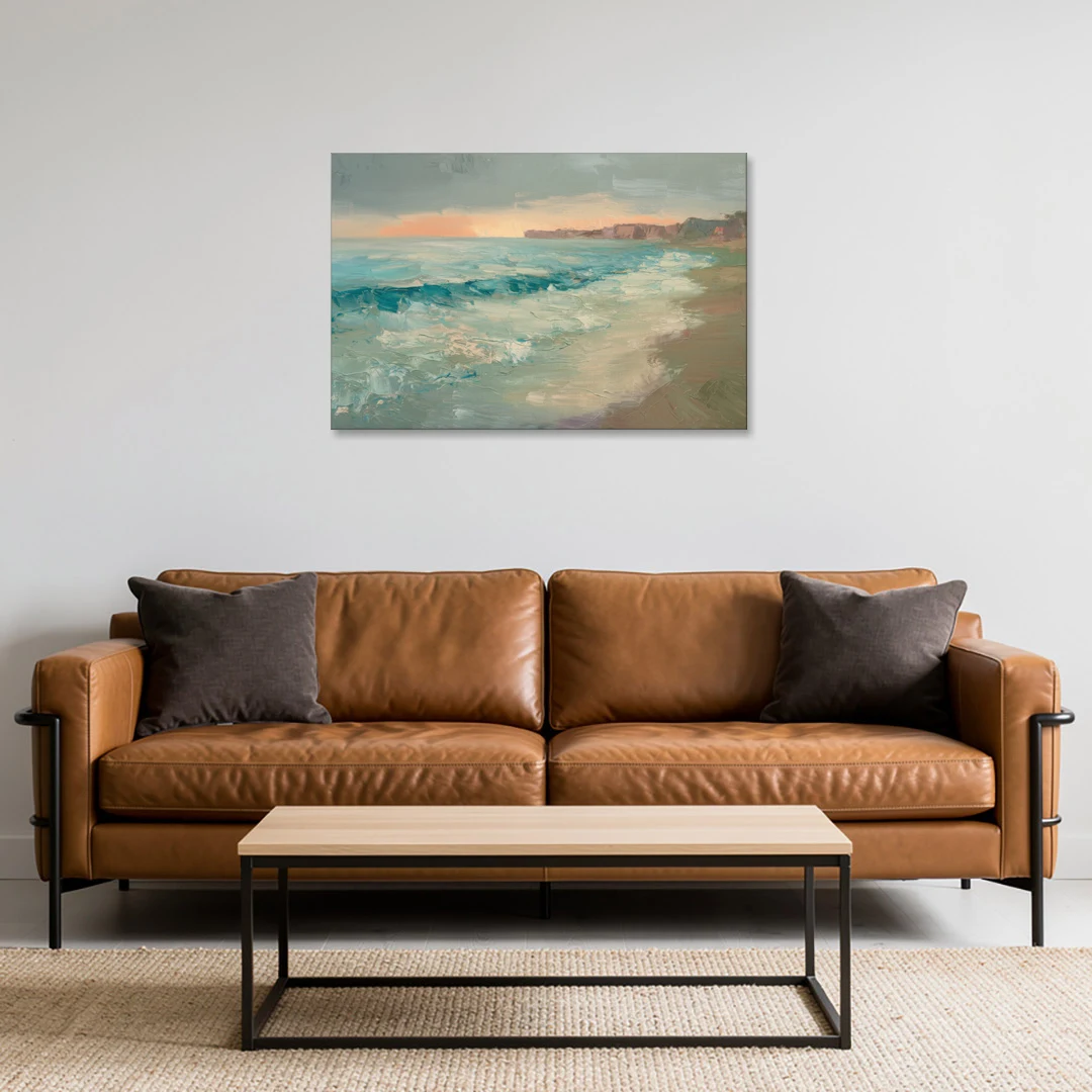 La Jolla Seaside Charm - Canvas Wall Art - Sofa - 36x24