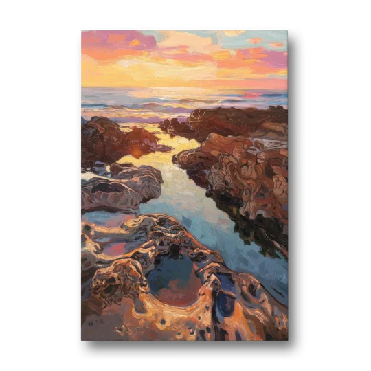 La Jolla Tidepools - Canvas Wall Art - Front