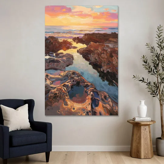 La Jolla Tidepools - Canvas Wall Art - Sofa - 40x60