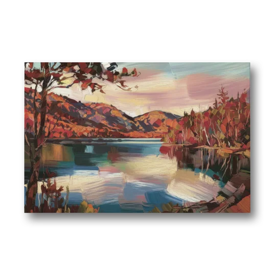 Lake Placid Adirondack Serenity - Canvas Wall Art - Front