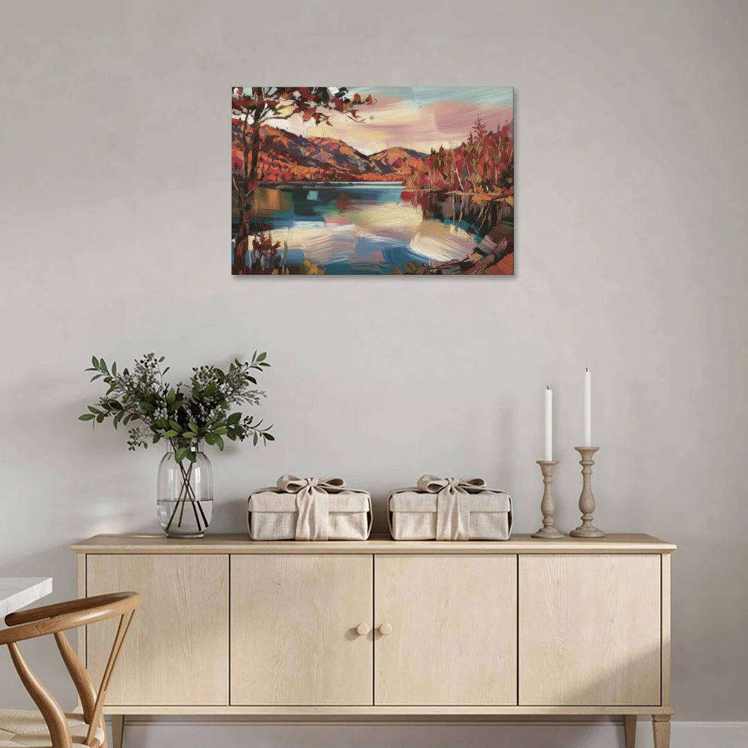 Lake Placid Adirondack Serenity - Canvas Wall Art - Coffee Table - 36x24