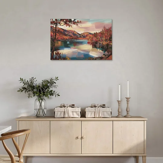 Lake Placid Adirondack Serenity - Canvas Wall Art - Coffee Table - 36x24